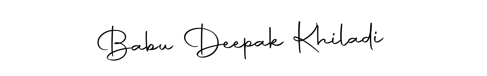 Babu Deepak Khiladi stylish signature style. Best Handwritten Sign (Autography-DOLnW) for my name. Handwritten Signature Collection Ideas for my name Babu Deepak Khiladi. Babu Deepak Khiladi signature style 10 images and pictures png