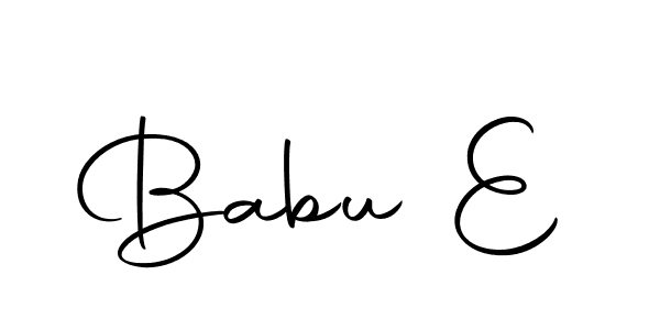 Babu E stylish signature style. Best Handwritten Sign (Autography-DOLnW) for my name. Handwritten Signature Collection Ideas for my name Babu E. Babu E signature style 10 images and pictures png