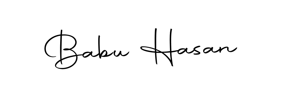You should practise on your own different ways (Autography-DOLnW) to write your name (Babu Hasan) in signature. don't let someone else do it for you. Babu Hasan signature style 10 images and pictures png