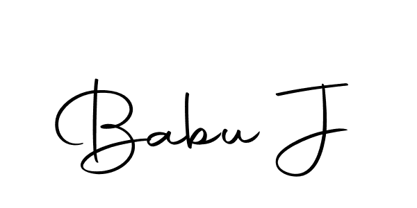 Also we have Babu J name is the best signature style. Create professional handwritten signature collection using Autography-DOLnW autograph style. Babu J signature style 10 images and pictures png