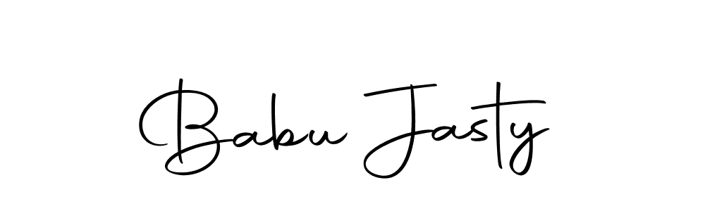 Babu Jasty stylish signature style. Best Handwritten Sign (Autography-DOLnW) for my name. Handwritten Signature Collection Ideas for my name Babu Jasty. Babu Jasty signature style 10 images and pictures png