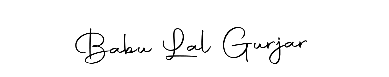 How to make Babu Lal Gurjar name signature. Use Autography-DOLnW style for creating short signs online. This is the latest handwritten sign. Babu Lal Gurjar signature style 10 images and pictures png