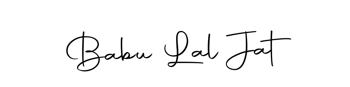 Use a signature maker to create a handwritten signature online. With this signature software, you can design (Autography-DOLnW) your own signature for name Babu Lal Jat. Babu Lal Jat signature style 10 images and pictures png