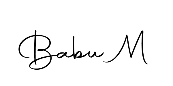 It looks lik you need a new signature style for name Babu M. Design unique handwritten (Autography-DOLnW) signature with our free signature maker in just a few clicks. Babu M signature style 10 images and pictures png