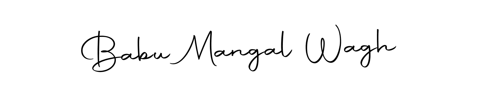 Use a signature maker to create a handwritten signature online. With this signature software, you can design (Autography-DOLnW) your own signature for name Babu Mangal Wagh. Babu Mangal Wagh signature style 10 images and pictures png