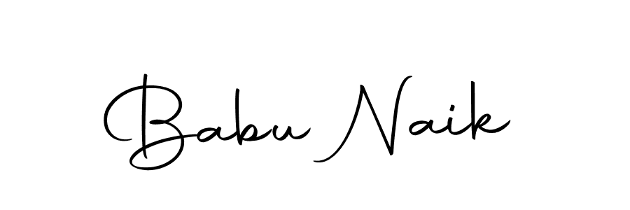 Use a signature maker to create a handwritten signature online. With this signature software, you can design (Autography-DOLnW) your own signature for name Babu Naik. Babu Naik signature style 10 images and pictures png