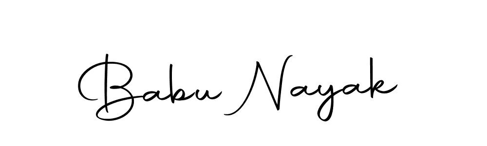 Create a beautiful signature design for name Babu Nayak. With this signature (Autography-DOLnW) fonts, you can make a handwritten signature for free. Babu Nayak signature style 10 images and pictures png