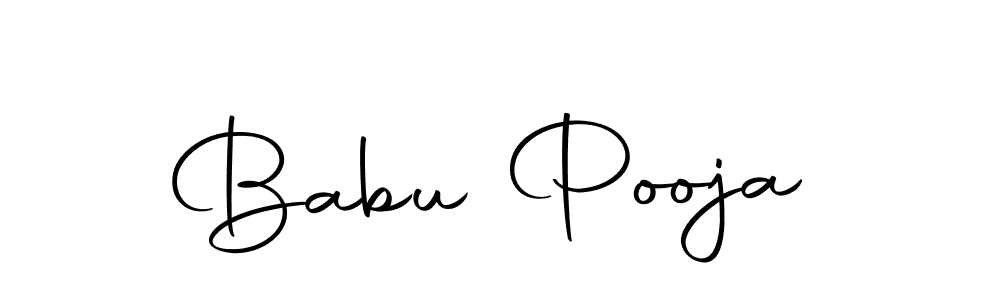 You can use this online signature creator to create a handwritten signature for the name Babu Pooja. This is the best online autograph maker. Babu Pooja signature style 10 images and pictures png