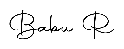 Similarly Autography-DOLnW is the best handwritten signature design. Signature creator online. You can use it as an online autograph creator for name Babu R. Babu R signature style 10 images and pictures png