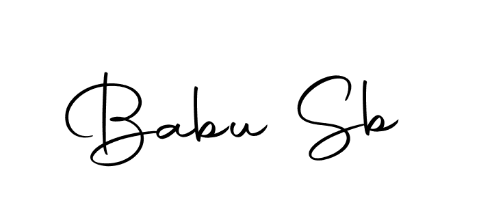Make a beautiful signature design for name Babu Sb. With this signature (Autography-DOLnW) style, you can create a handwritten signature for free. Babu Sb signature style 10 images and pictures png