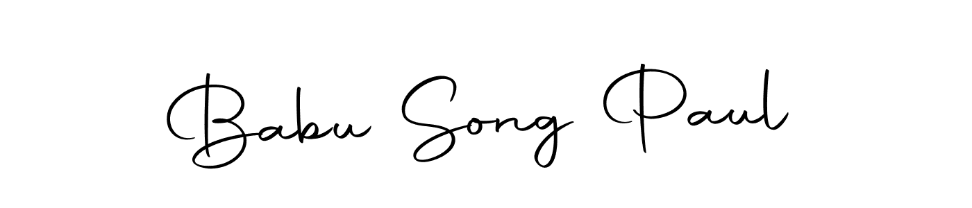 You should practise on your own different ways (Autography-DOLnW) to write your name (Babu Song Paul) in signature. don't let someone else do it for you. Babu Song Paul signature style 10 images and pictures png