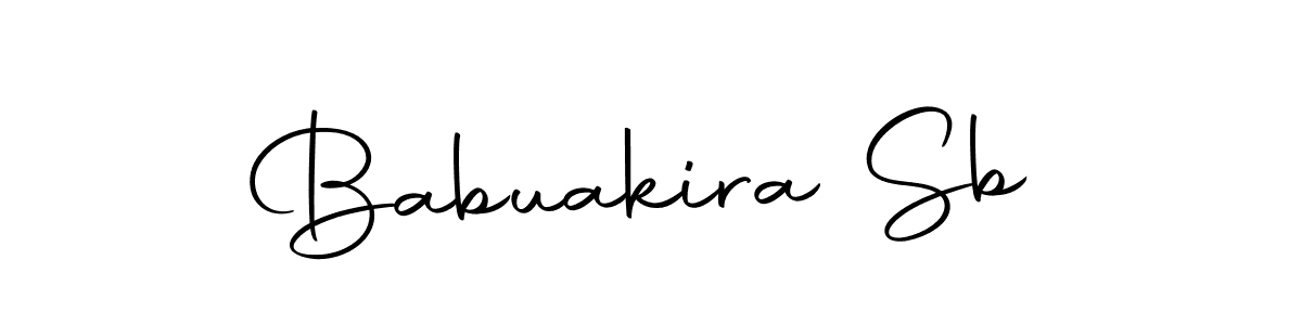 You should practise on your own different ways (Autography-DOLnW) to write your name (Babuakira Sb) in signature. don't let someone else do it for you. Babuakira Sb signature style 10 images and pictures png