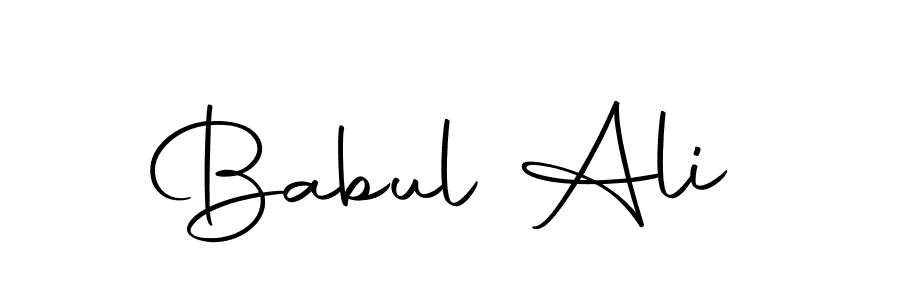 Create a beautiful signature design for name Babul Ali. With this signature (Autography-DOLnW) fonts, you can make a handwritten signature for free. Babul Ali signature style 10 images and pictures png