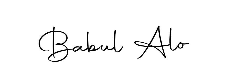 if you are searching for the best signature style for your name Babul Alo. so please give up your signature search. here we have designed multiple signature styles  using Autography-DOLnW. Babul Alo signature style 10 images and pictures png