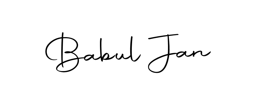Babul Jan stylish signature style. Best Handwritten Sign (Autography-DOLnW) for my name. Handwritten Signature Collection Ideas for my name Babul Jan. Babul Jan signature style 10 images and pictures png