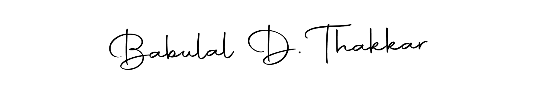 The best way (Autography-DOLnW) to make a short signature is to pick only two or three words in your name. The name Babulal D. Thakkar include a total of six letters. For converting this name. Babulal D. Thakkar signature style 10 images and pictures png