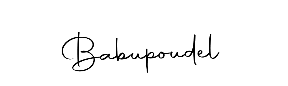 How to Draw Babupoudel signature style? Autography-DOLnW is a latest design signature styles for name Babupoudel. Babupoudel signature style 10 images and pictures png