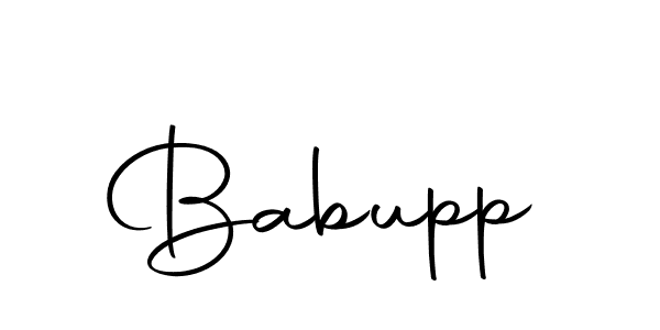 You should practise on your own different ways (Autography-DOLnW) to write your name (Babupp) in signature. don't let someone else do it for you. Babupp signature style 10 images and pictures png