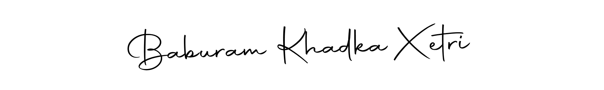 How to make Baburam Khadka Xetri signature? Autography-DOLnW is a professional autograph style. Create handwritten signature for Baburam Khadka Xetri name. Baburam Khadka Xetri signature style 10 images and pictures png
