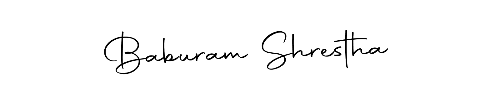 Create a beautiful signature design for name Baburam Shrestha. With this signature (Autography-DOLnW) fonts, you can make a handwritten signature for free. Baburam Shrestha signature style 10 images and pictures png