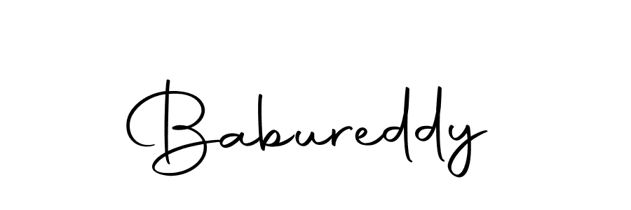 Design your own signature with our free online signature maker. With this signature software, you can create a handwritten (Autography-DOLnW) signature for name Babureddy. Babureddy signature style 10 images and pictures png