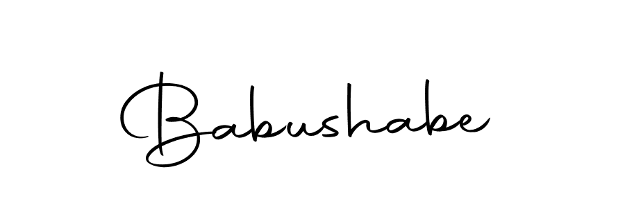 How to make Babushabe name signature. Use Autography-DOLnW style for creating short signs online. This is the latest handwritten sign. Babushabe signature style 10 images and pictures png