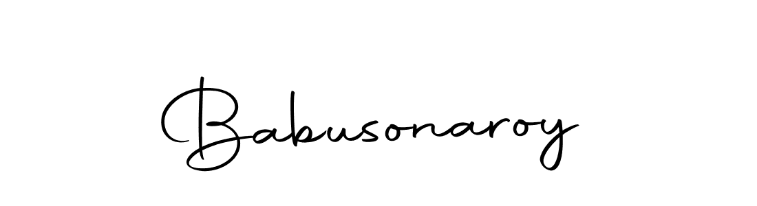You can use this online signature creator to create a handwritten signature for the name Babusonaroy. This is the best online autograph maker. Babusonaroy signature style 10 images and pictures png