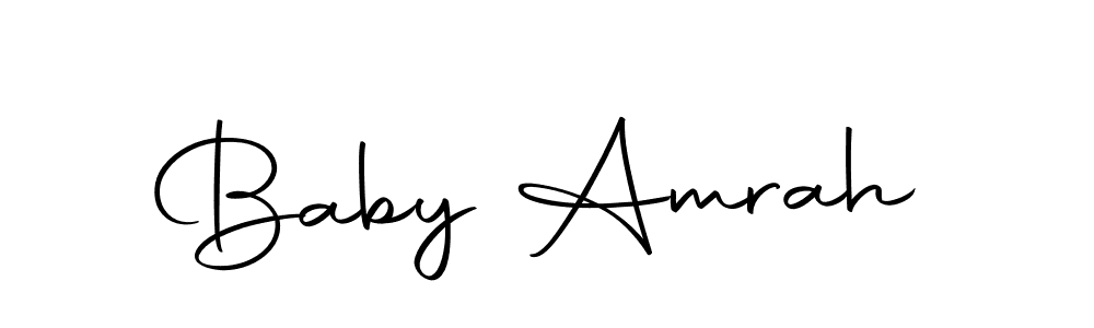Make a beautiful signature design for name Baby Amrah. With this signature (Autography-DOLnW) style, you can create a handwritten signature for free. Baby Amrah signature style 10 images and pictures png