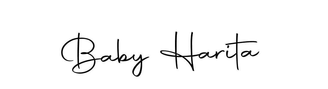 Create a beautiful signature design for name Baby Harita. With this signature (Autography-DOLnW) fonts, you can make a handwritten signature for free. Baby Harita signature style 10 images and pictures png