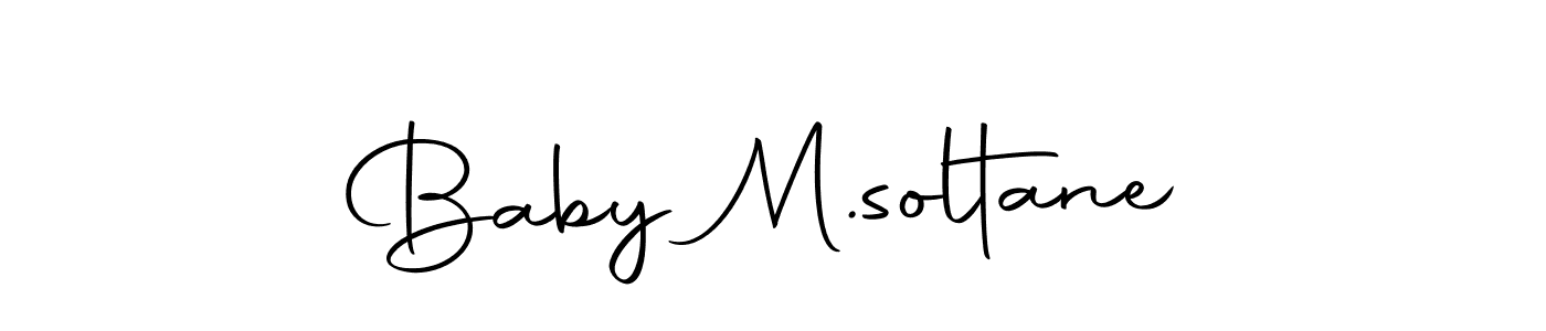 Create a beautiful signature design for name Baby M.soltane. With this signature (Autography-DOLnW) fonts, you can make a handwritten signature for free. Baby M.soltane signature style 10 images and pictures png