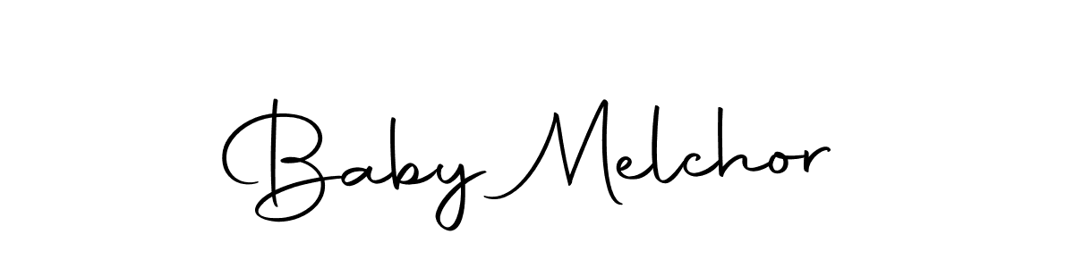 Use a signature maker to create a handwritten signature online. With this signature software, you can design (Autography-DOLnW) your own signature for name Baby Melchor. Baby Melchor signature style 10 images and pictures png