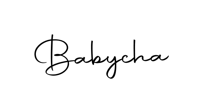 You should practise on your own different ways (Autography-DOLnW) to write your name (Babycha) in signature. don't let someone else do it for you. Babycha signature style 10 images and pictures png
