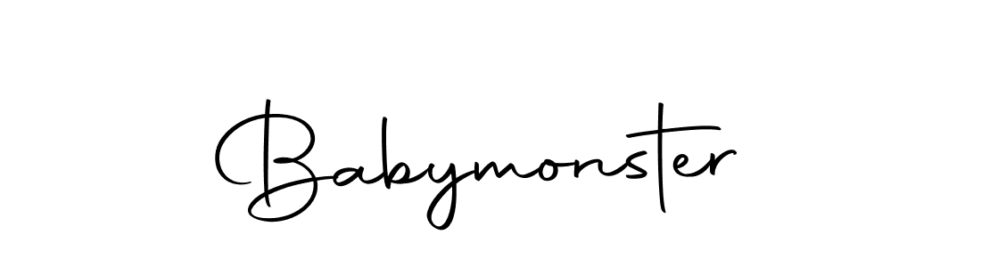 How to make Babymonster signature? Autography-DOLnW is a professional autograph style. Create handwritten signature for Babymonster name. Babymonster signature style 10 images and pictures png