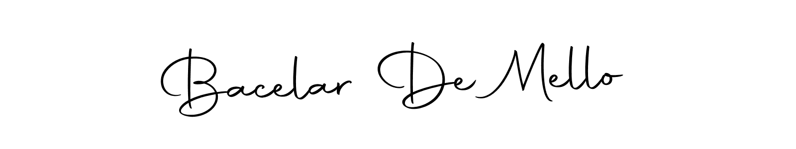 Make a beautiful signature design for name Bacelar De Mello. Use this online signature maker to create a handwritten signature for free. Bacelar De Mello signature style 10 images and pictures png