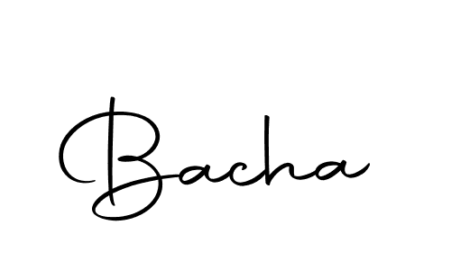 Make a beautiful signature design for name Bacha. Use this online signature maker to create a handwritten signature for free. Bacha signature style 10 images and pictures png