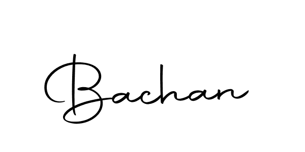 Create a beautiful signature design for name Bachan. With this signature (Autography-DOLnW) fonts, you can make a handwritten signature for free. Bachan signature style 10 images and pictures png