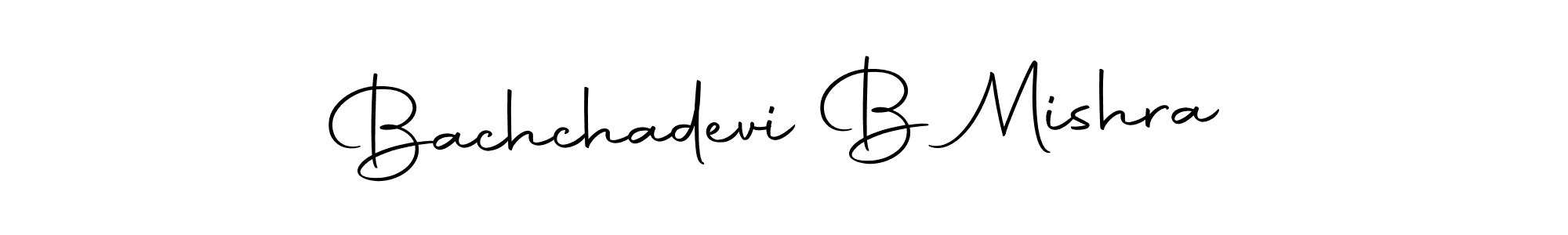 The best way (Autography-DOLnW) to make a short signature is to pick only two or three words in your name. The name Bachchadevi B Mishra include a total of six letters. For converting this name. Bachchadevi B Mishra signature style 10 images and pictures png