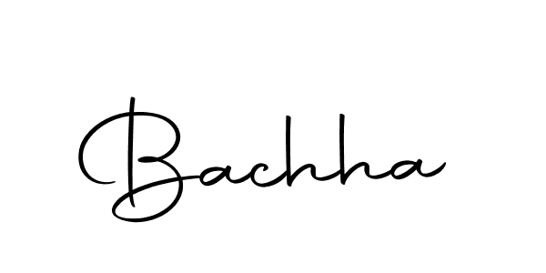 You should practise on your own different ways (Autography-DOLnW) to write your name (Bachha) in signature. don't let someone else do it for you. Bachha signature style 10 images and pictures png