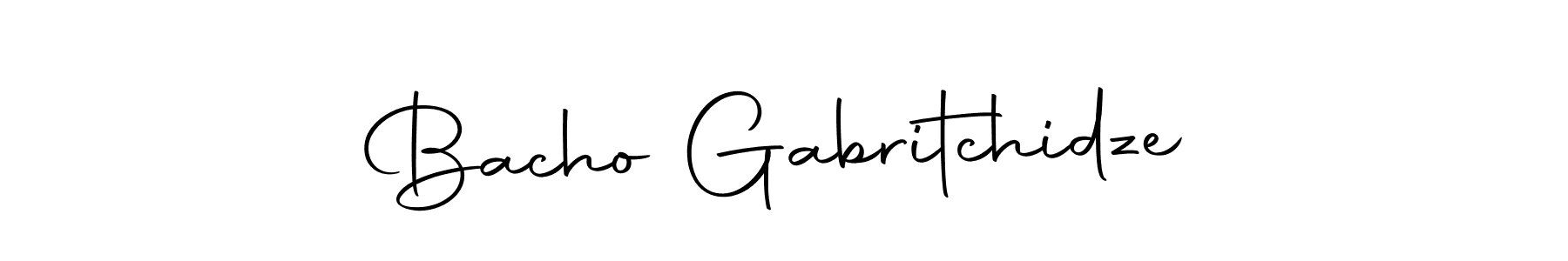 Make a short Bacho Gabritchidze signature style. Manage your documents anywhere anytime using Autography-DOLnW. Create and add eSignatures, submit forms, share and send files easily. Bacho Gabritchidze signature style 10 images and pictures png