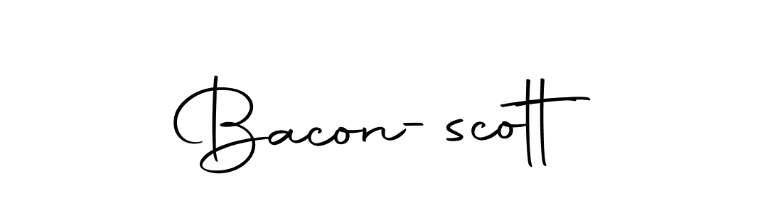 The best way (Autography-DOLnW) to make a short signature is to pick only two or three words in your name. The name Bacon-scott include a total of six letters. For converting this name. Bacon-scott signature style 10 images and pictures png