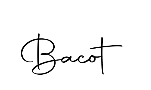 Use a signature maker to create a handwritten signature online. With this signature software, you can design (Autography-DOLnW) your own signature for name Bacot. Bacot signature style 10 images and pictures png