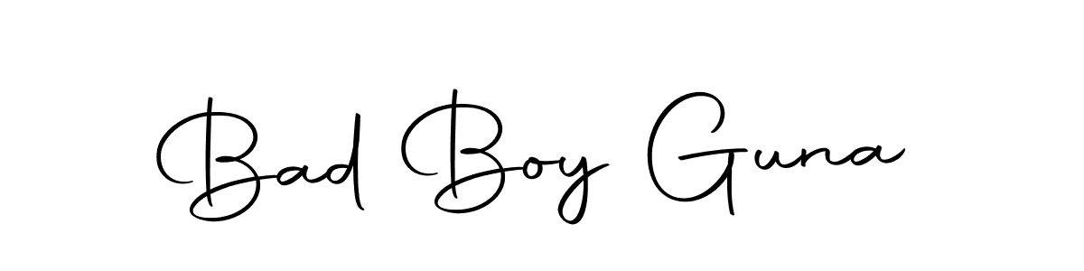 Make a beautiful signature design for name Bad Boy Guna. With this signature (Autography-DOLnW) style, you can create a handwritten signature for free. Bad Boy Guna signature style 10 images and pictures png