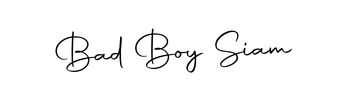 Design your own signature with our free online signature maker. With this signature software, you can create a handwritten (Autography-DOLnW) signature for name Bad Boy Siam. Bad Boy Siam signature style 10 images and pictures png