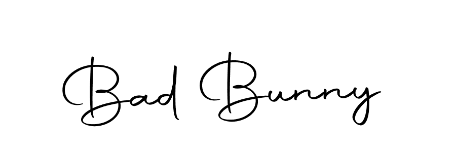 Make a beautiful signature design for name Bad Bunny. With this signature (Autography-DOLnW) style, you can create a handwritten signature for free. Bad Bunny signature style 10 images and pictures png