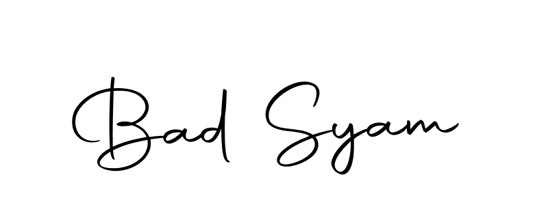 Make a beautiful signature design for name Bad Syam. With this signature (Autography-DOLnW) style, you can create a handwritten signature for free. Bad Syam signature style 10 images and pictures png