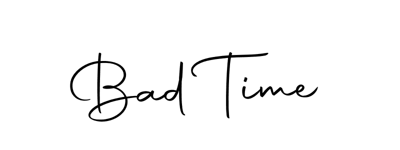 How to make Bad Time name signature. Use Autography-DOLnW style for creating short signs online. This is the latest handwritten sign. Bad Time signature style 10 images and pictures png