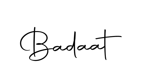 Create a beautiful signature design for name Badaat. With this signature (Autography-DOLnW) fonts, you can make a handwritten signature for free. Badaat signature style 10 images and pictures png