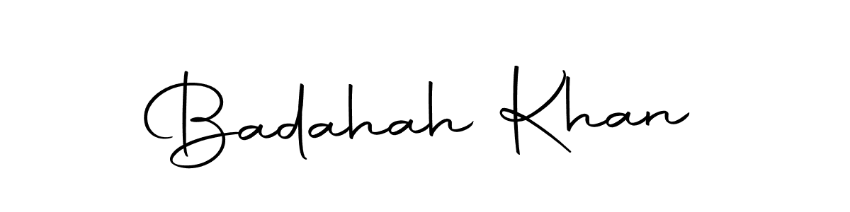 Create a beautiful signature design for name Badahah Khan. With this signature (Autography-DOLnW) fonts, you can make a handwritten signature for free. Badahah Khan signature style 10 images and pictures png