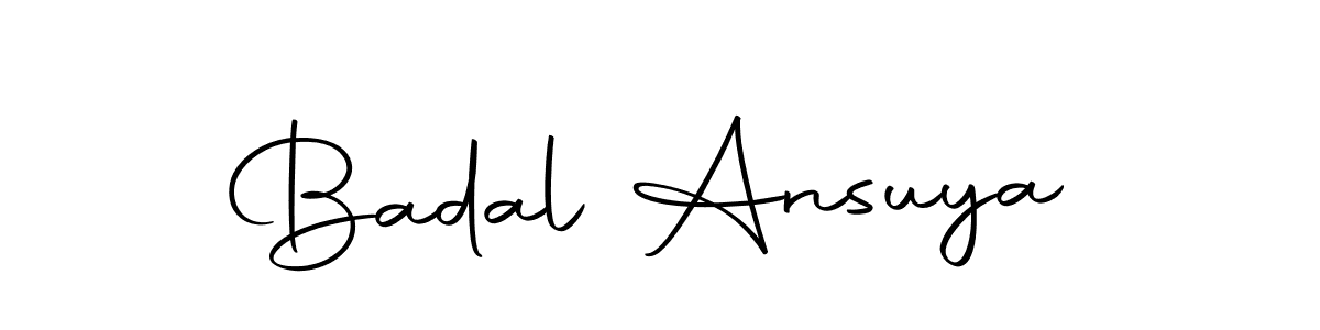 Autography-DOLnW is a professional signature style that is perfect for those who want to add a touch of class to their signature. It is also a great choice for those who want to make their signature more unique. Get Badal Ansuya name to fancy signature for free. Badal Ansuya signature style 10 images and pictures png