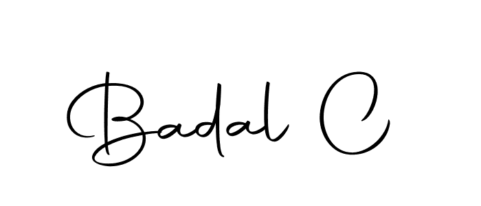 You should practise on your own different ways (Autography-DOLnW) to write your name (Badal C) in signature. don't let someone else do it for you. Badal C signature style 10 images and pictures png
